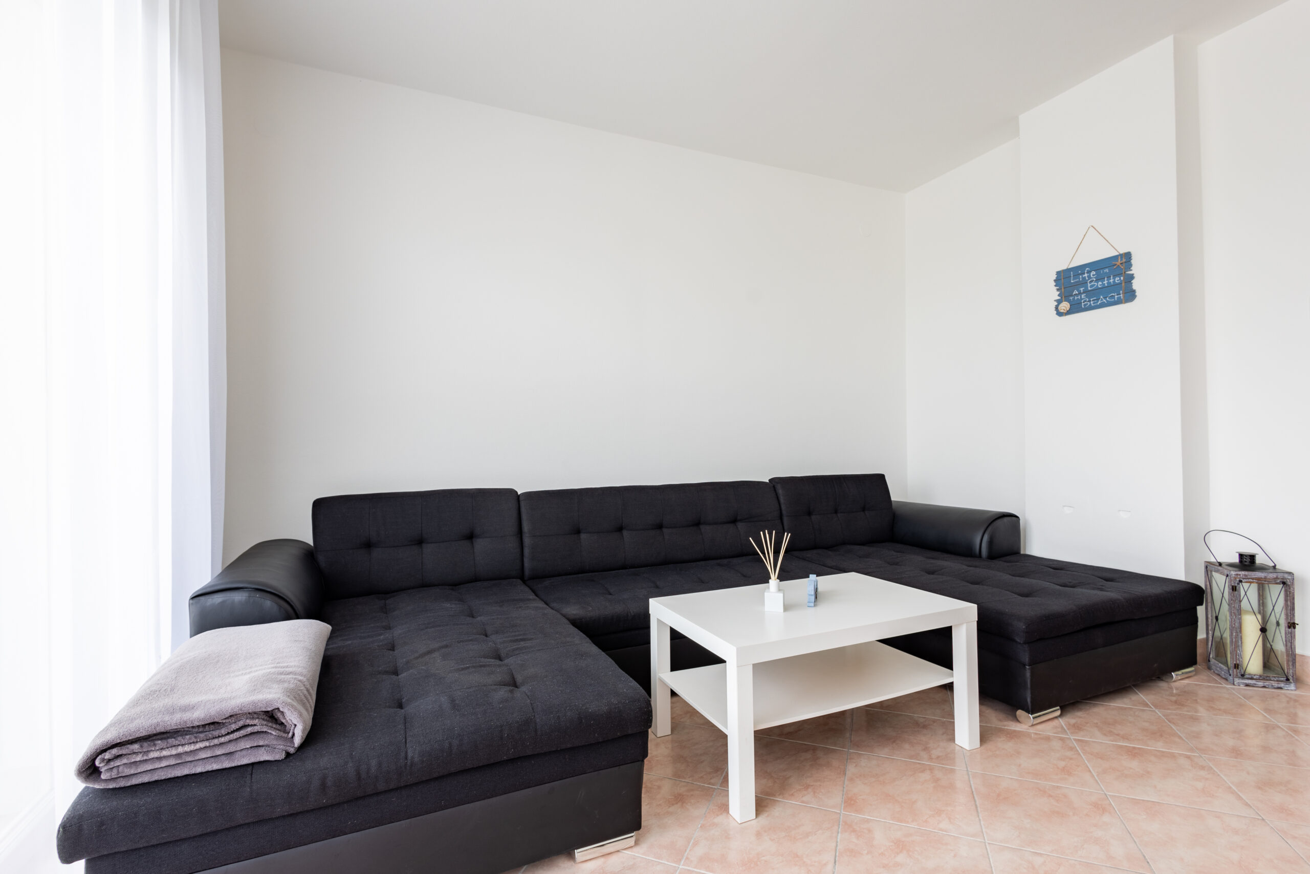 Családbarát nappali a Balaton partján